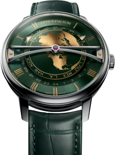 Arnold & Son World Time Globetrotter 42 Steel 1WTBS.F01A.C1242S