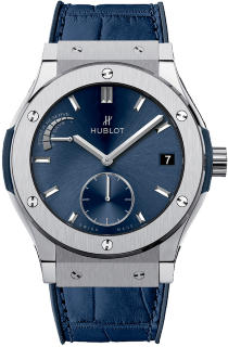 Hublot Classic Fusion Blue Power Reserve Titanium 45mm 516.NX.7170.LR