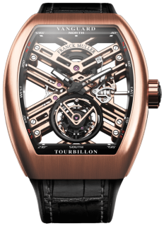 Franck Muller Mens Collection Vanguard Skeleton V 45 T SQT BR