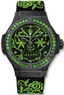 Hublot Big Bang Broderie Sugar Skull Fluo Malachik Green 41 mm 343.CG.6590.NR.1222