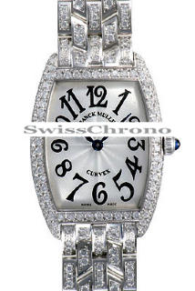 Franck Muller Ladies Medium Cintree Curvex 7502 QZ D B