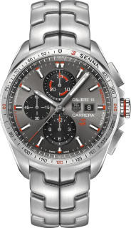 TAG Heuer Carrera 100m Calibre 16 Automatic Chronograph 44 mm Senna Special Edition CBB2010.BA0906