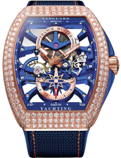Franck Muller Mens Collection Vanguard Yachting Anchor Skeleton Classic V 45 S6 SQT ANCRE YACHT D (BL) RG