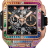 Hublot Shaped Square Bang Unico King Gold Rainbow 821.OX.0118.LR.0999