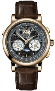 A. Lange & Sohne Saxonia Datograph Perpetual Tourbillon Honeygold lumen 740.055FE