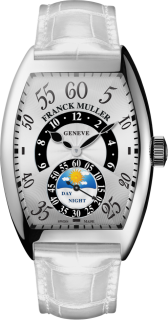 Franck Muller Ladies Collection Cintree Curvex Retrograde Hours Day & Night 7880 HR JN WG B