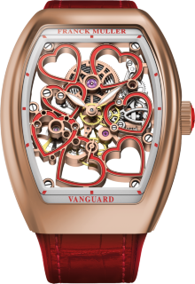 Franck Muller Vanguard Heart Skeleton V38 S6 SQT HEART GOLD