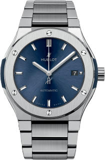 Hublot Classic Fusion Blue Titanium Bracelet 38 mm 568.NX.7170.NX