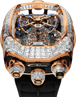 Jacob & Co Bugatti Chiron Tourbillon Baguette White Diamonds BU800.40.BD.BD.A