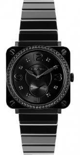 Bell & Ross Quartz BR S Black Ceramic Phantom Diamond Bracelet