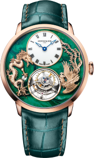 Arnold & Son Ultrathin Tourbillon Dragon & Phoenix "Verdite" 1UTAR.Z05A