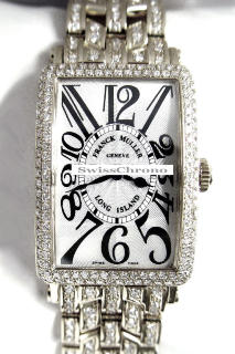 Franck Muller Ladies Large Long Island 1002 QZ D B-3