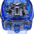 Jacob & Co Bugatti Chiron Tourbillon Blue Sapphire Crystal Titanium BU210.80.AH.UA.BBRUA