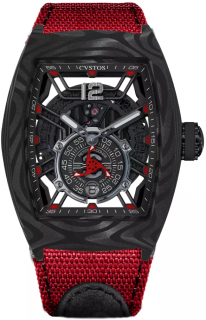 Cvstos Challenge Jetliner PS Black Carbon Red Dial A00103.4162003