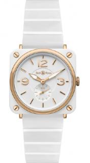 Bell & Ross Instruments 39 mm Quartz BR S Rose Gold & White Ceramic