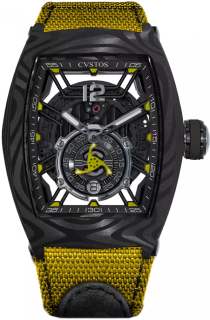 Cvstos Challenge Jetliner PS Black Carbon Yellow Dial A00103.4162005