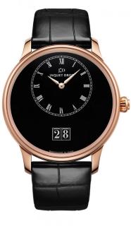 Jaquet Droz Petite Heure Minute Grande Date Black Enamel J016933210