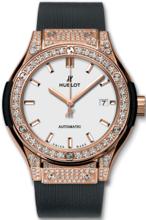 Hublot Classic Fusion King Gold Opalin Pave 33 mm 582.OX.2610.RX.1704