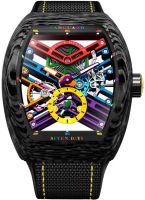 Franck Muller Mens Collection Vanguard 7 Day Skeleton V45S6SQTCBCOLJA V 45 S6 SQT COL DRM CARBONE NR (JA) CARB