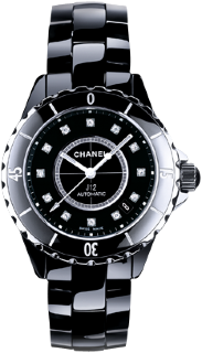 Chanel J12 Black Diamond Dial H1626