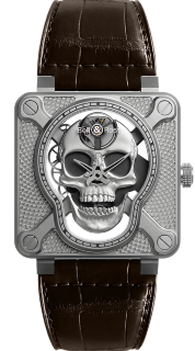 Bell & Ross Instruments 46 mm BR 01 Laughing Skull BR01-SKULL-SK-ST