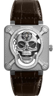 Bell & Ross Instruments 46 mm BR 01 Laughing Skull Light Diamond BR01-SKULL-SK-LGD