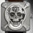 Bell & Ross Instruments 46 mm BR 01 Laughing Skull Light Diamond BR01-SKULL-SK-LGD