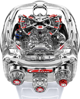 Jacob & Co Bugatti Chiron Tourbillon Sapphire Crystal Red Accents BU210.80.AC.AB.BBRUA