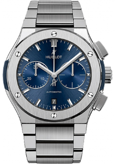 Hublot Classic Fusion Blue Chronograph Titanium Bracelet 520.NX.7170.NX