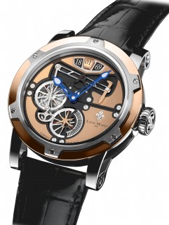 Louis Moinet Transcontinental By Louis Moinet Steel And Rose Gold
