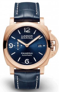 Officine Panerai Luminor Marina Goldtech Sole Blu 44 mm PAM01112