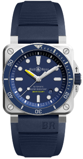 Bell & Ross Instruments 42 mm BR 03-92 Diver Blue BR0392-D-BU-ST/SRB