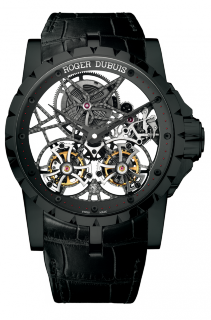 Roger Dubuis Excalibur Skeleton Double Flying Tourbillon in Black Titanium RDDBEX0364
