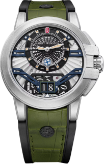 Harry Winston Ocean Zalium Variation Khaki-Black OCEABD42ZZ003