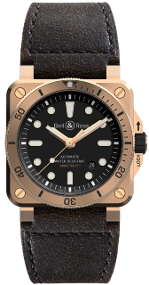 Bell & Ross Instruments 42 mm BR 03-92 Diver Bronze BR0392-D-BL-BR/SCA