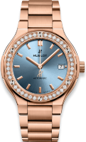 Hublot Classic Fusion King Gold Light Blue Bracelet 568.ox.891l.ox.1204