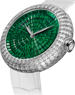 Jacob & Co Brilliant Full Baguette Partial Emeralds 38 mm 210.520.30.BD.BZ.3BD