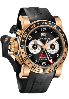 Graham Chronofighter Oversize GMT Steel & Gold 2OVGR.B21A