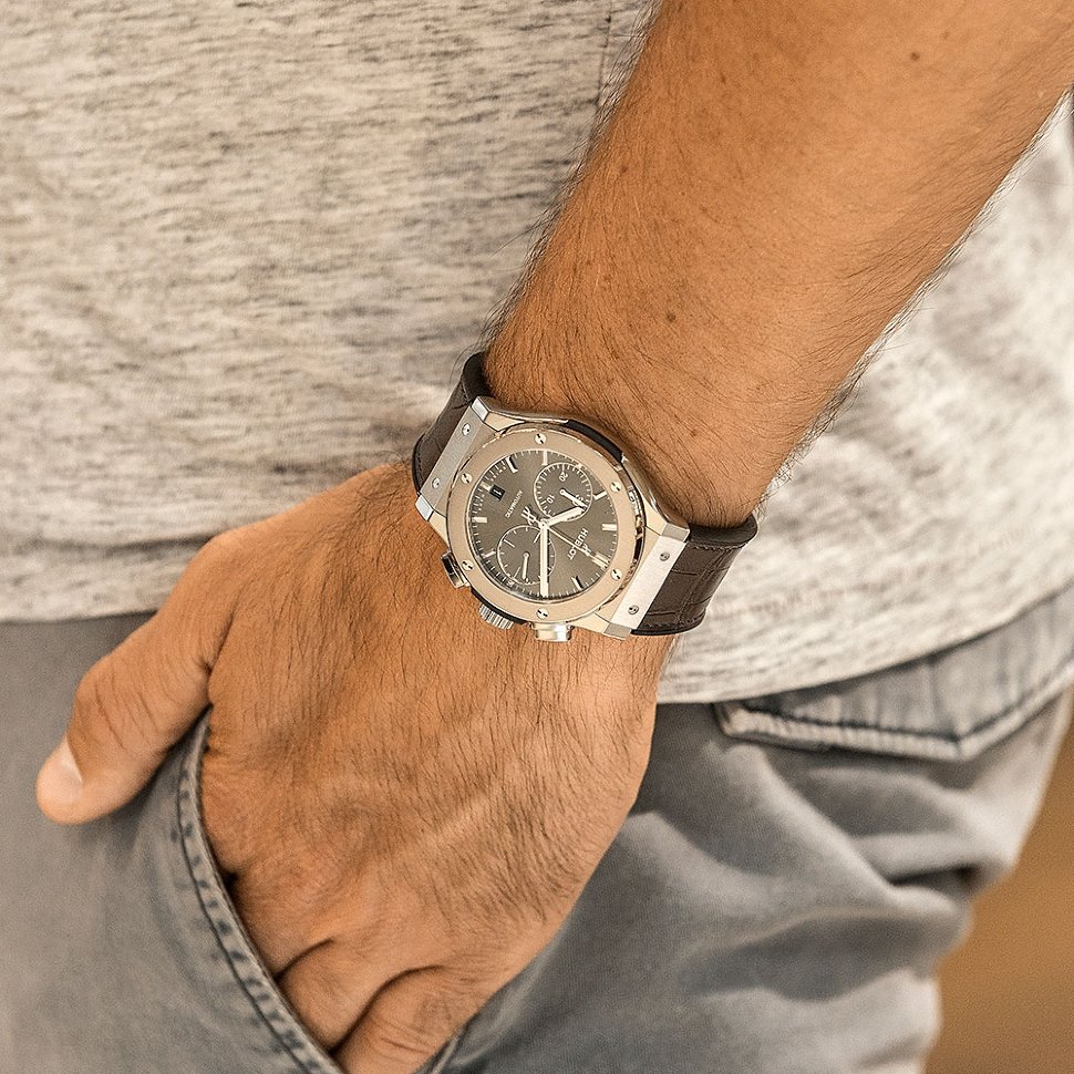 Hublot Classic Fusion Racing Grey Chronograph Titanium 42 mm 541.NX.7070.LR SWISSCHRONO.RU