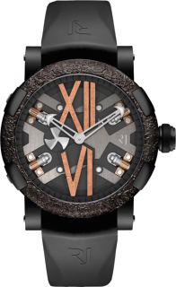 Romain Jerome Steampunk Titanic Stainless Steel PVD Black and Gold RJ.ST.AU.103.20