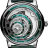 Trilobe Une Folle Journee Rhodium Plated Green UFJ01VR