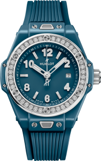 Hublot Big Bang One Click Petrol Blue Ceramic Diamonds 485.ES.5171.RX.1204