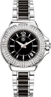TAG Heuer Formula 1 Steel and Ceramic Ful Diamond 37 Ladies WAH1214.BA0859