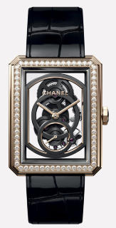 Chanel Boy-Friend Skeleton Watch H5255