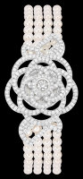 Chanel Jewelry 18k White Gold Cultured Pearls and Diamonds J10741
