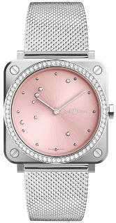 Bell & Ross Instruments 39 mm Quartz BR S Pink Diamond Eagle Diamonds BRS-EP-ST-LGD/SST