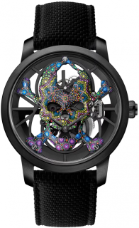 Jaquet Droz Grande Seconde Tourbillon Skelet Ceramic Skull Pointillism J0135250101