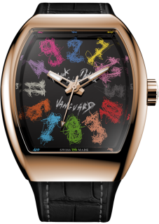 Franck Muller Mens Collection Vanguard Crazy Hours Hom Nguyen V 45 CH HN COL DRM LTD (NR)-RG