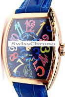 Franck Muller Mens Small Cintree Curvex 5850 SC COL DRM-5