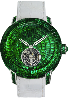 Jacob & Co Caviar Flying Tourbillon Baguette Emeralds CV201.30.BE.BE.A